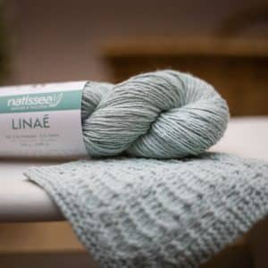 Linae Lagon, fil végétal à tricoter en lin francais