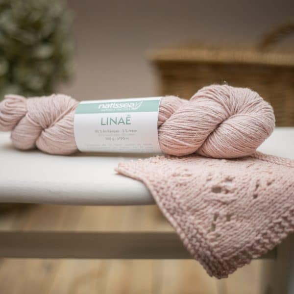natissea 2023 produits fils lin francais a tricoter linae 010 quartz