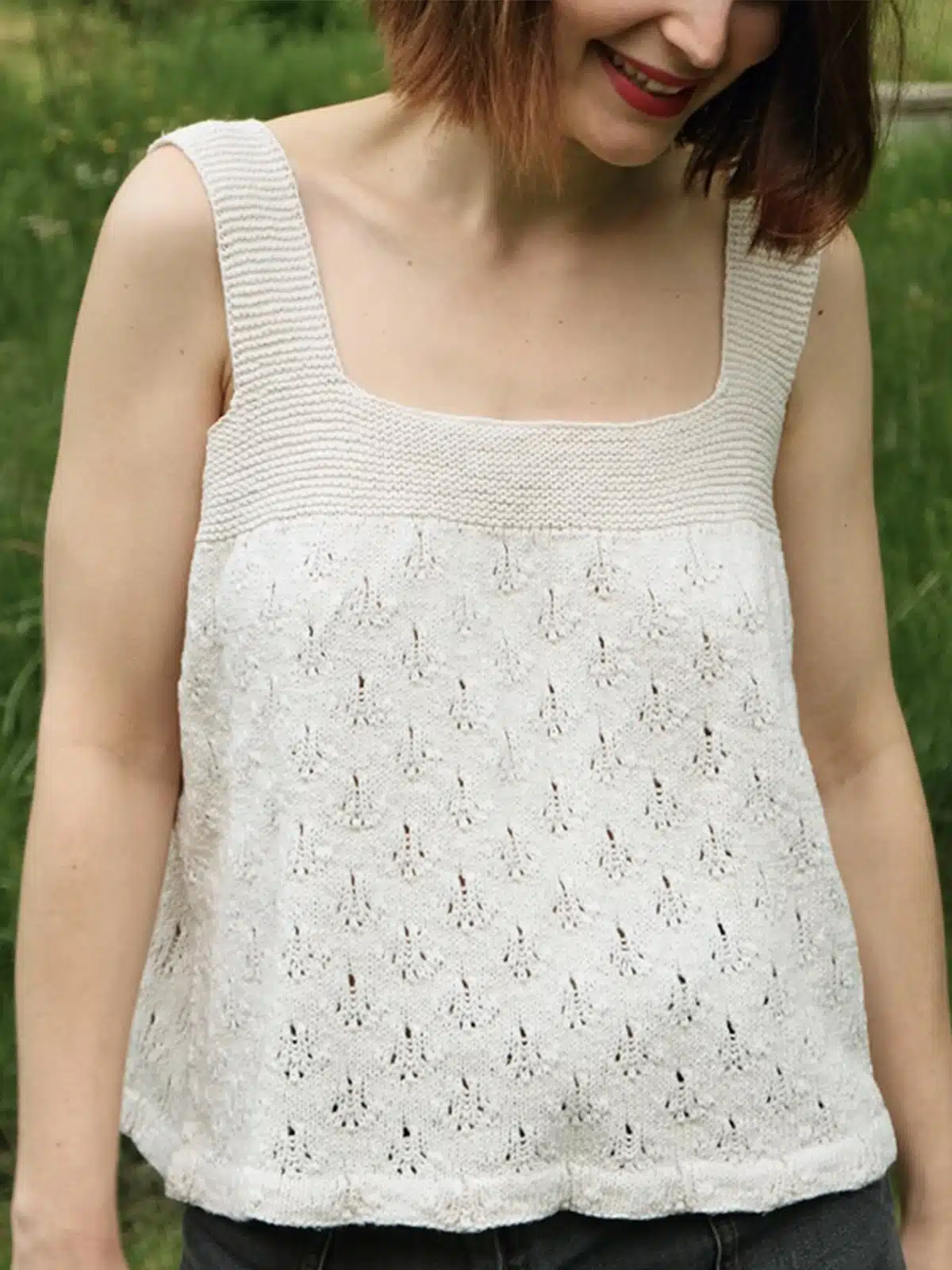 kit top fleurette par @tricotalicehammer
