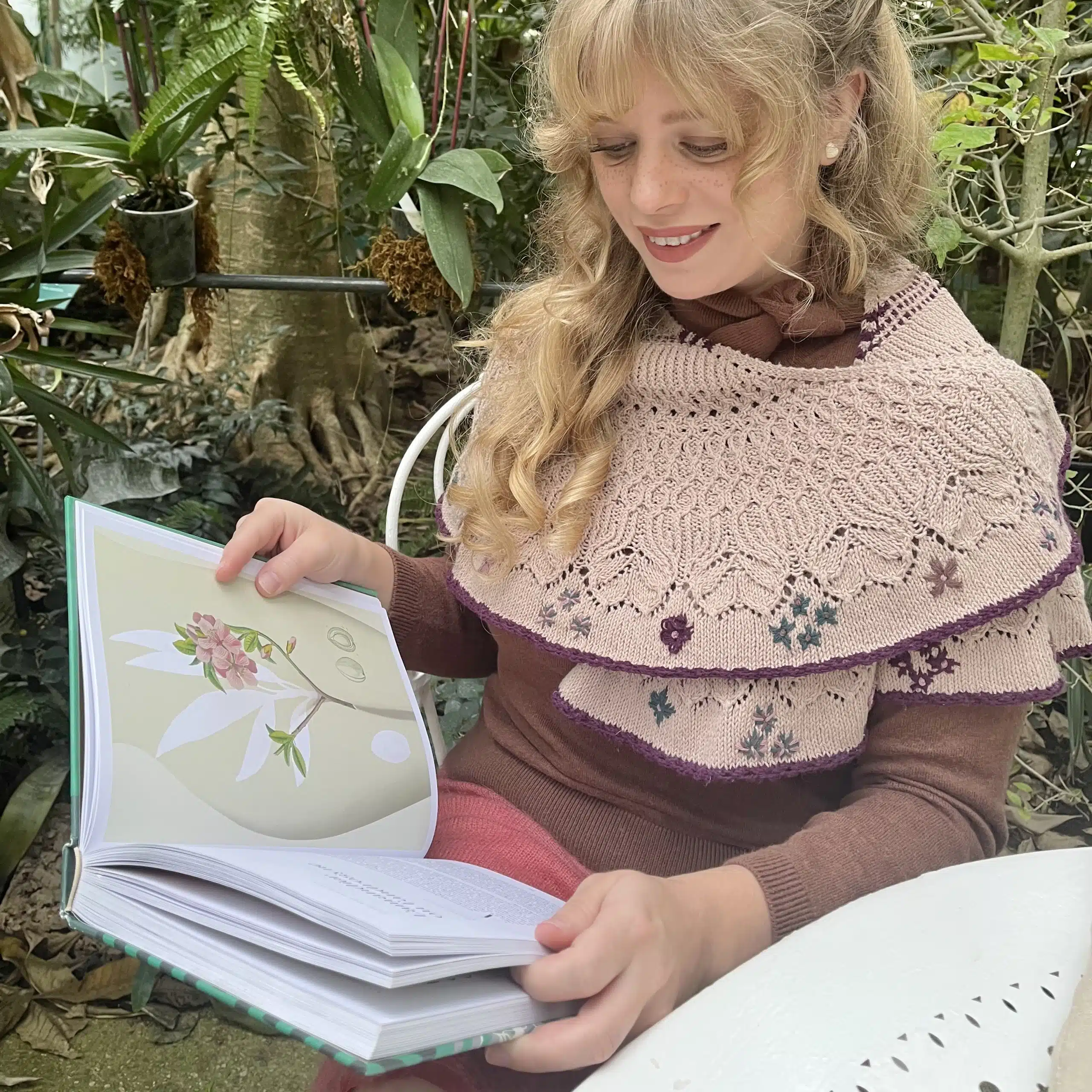 kit châle jardin d’hiver par @christallkdesigns