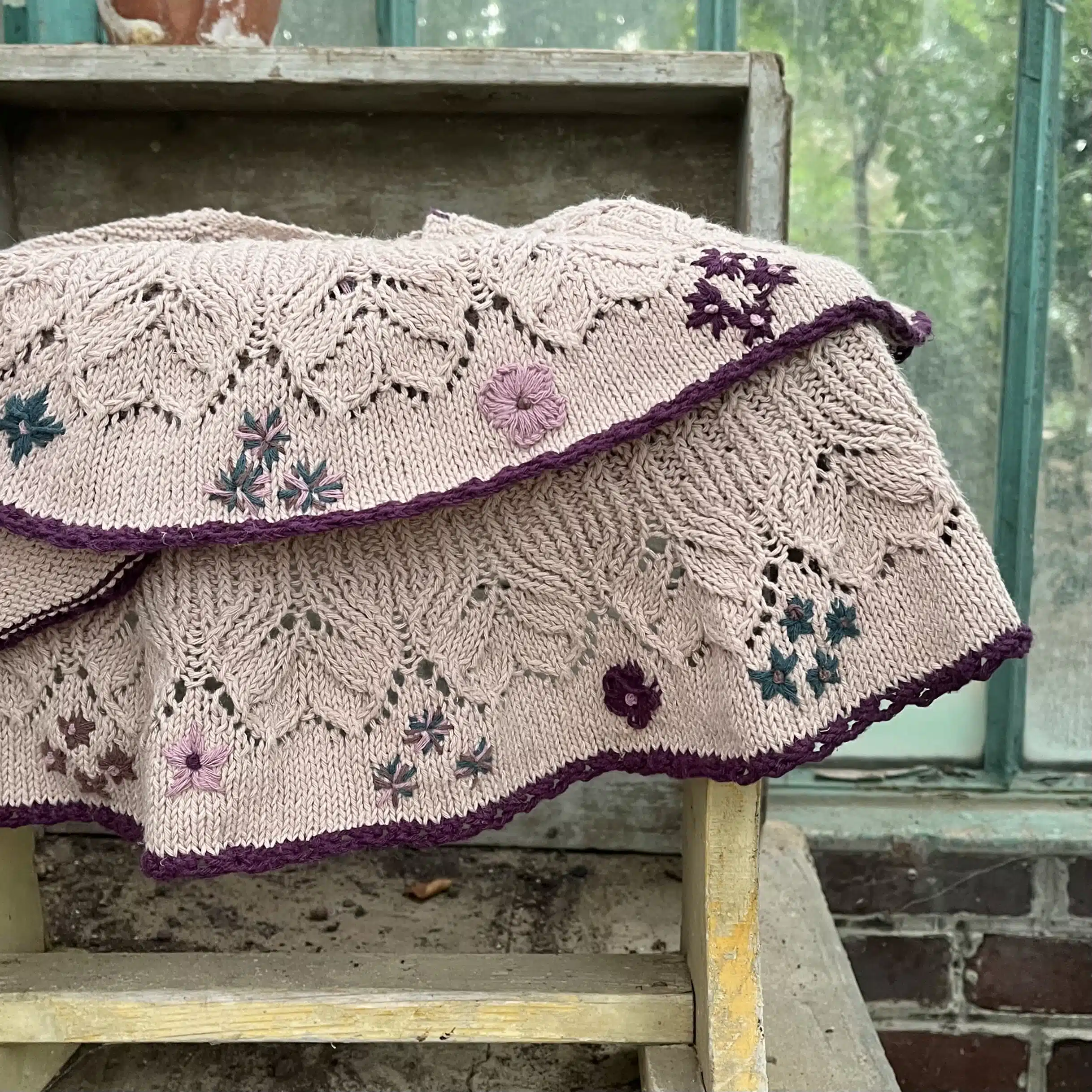 kit châle jardin d’hiver par @christallkdesigns