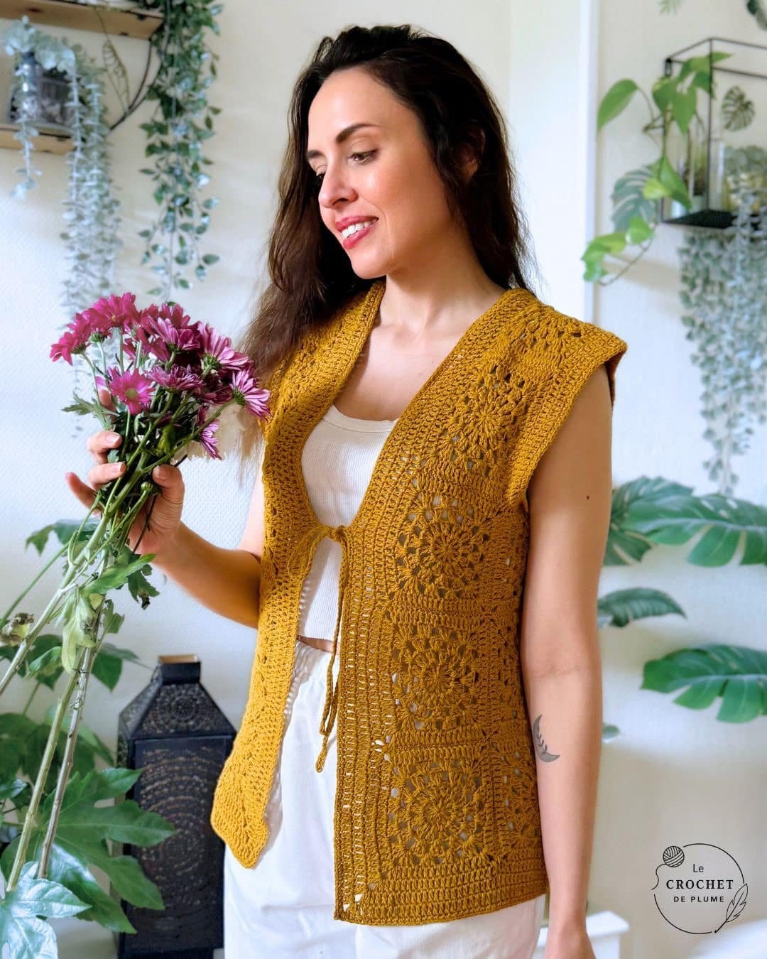 kit veste mathilde au crochet par crochet de plume